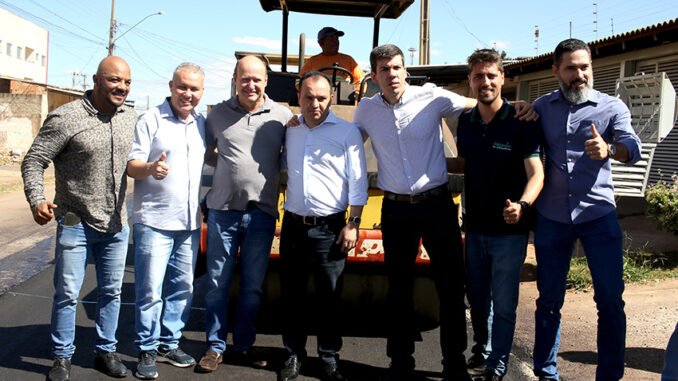 Presidente da Goinfra visita Valparaíso para inspecionar obras de asfalto no valor de R$ 5 milhões