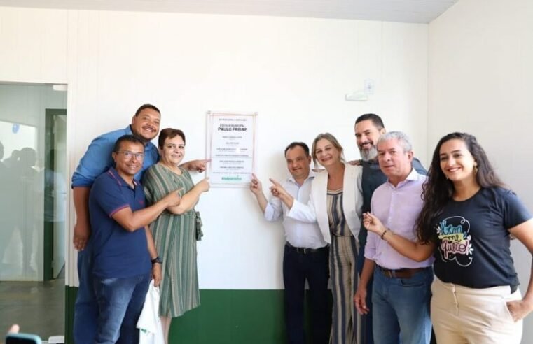 ESCOLA MUNICIPAL PAULO FREIRE É REINAUGURADA, COM REFORMA E AMPLIAÇÃO DA UNIDADE