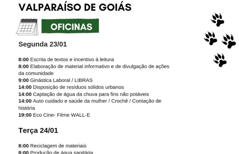 CONFIRA A PROGRAMAÇÃO DO PROJETO RONDON NOS DIAS 23 E 24 DE JANEIRO