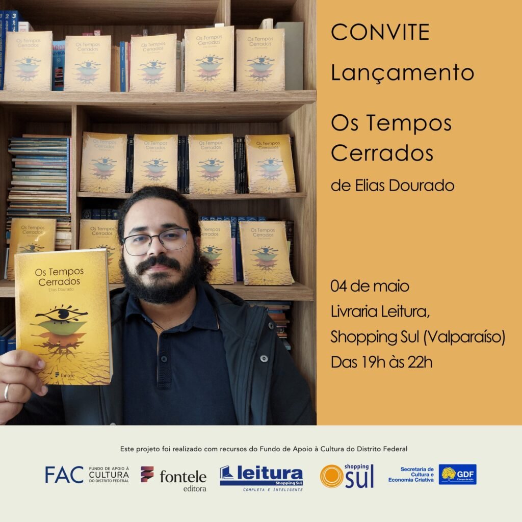 PROFESSOR DO COLÉGIO ESTADUAL JARDIM ORIENTE LANÇA LIVRO NA LIVRARIA LEITURA DO SHOPPING SUL