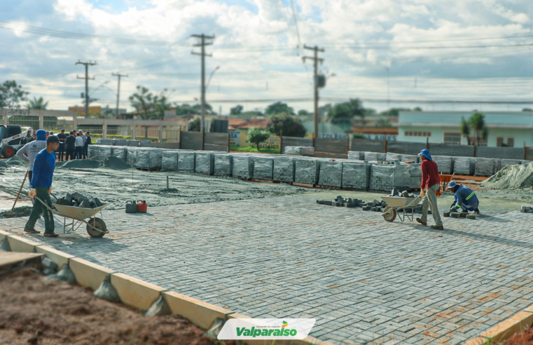 PRAÇA DA CAPELA NOSSA SENHORA APARECIDA TEM OBRAS AVANÇADAS