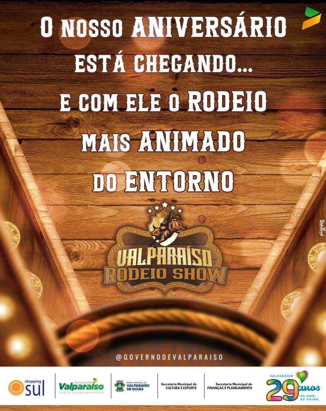 2ª EDIÇÃO DO VALPARAÍSO RODEIO SHOW ACONTECE DE 12 A 16 DE JUNHO